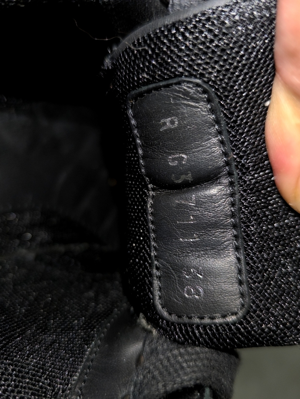 Chanel  Interlocking CC Logo Black White Leather Athletic Sneakers 38 - Picture 9 of 10